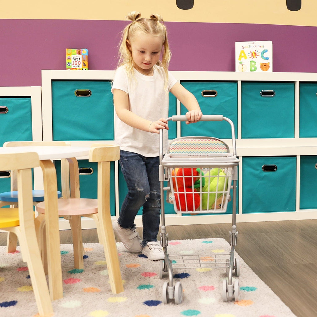 Adora 2-in-1 Shopping Cart with Doll Seat – Zig Zag Rainbow