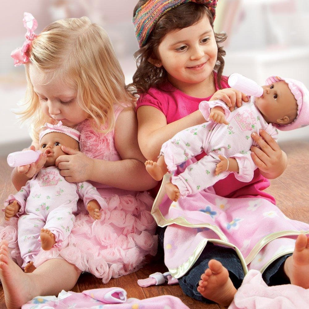 Little Girls Pretend Playing as Mommy to these cute Playtime Babies