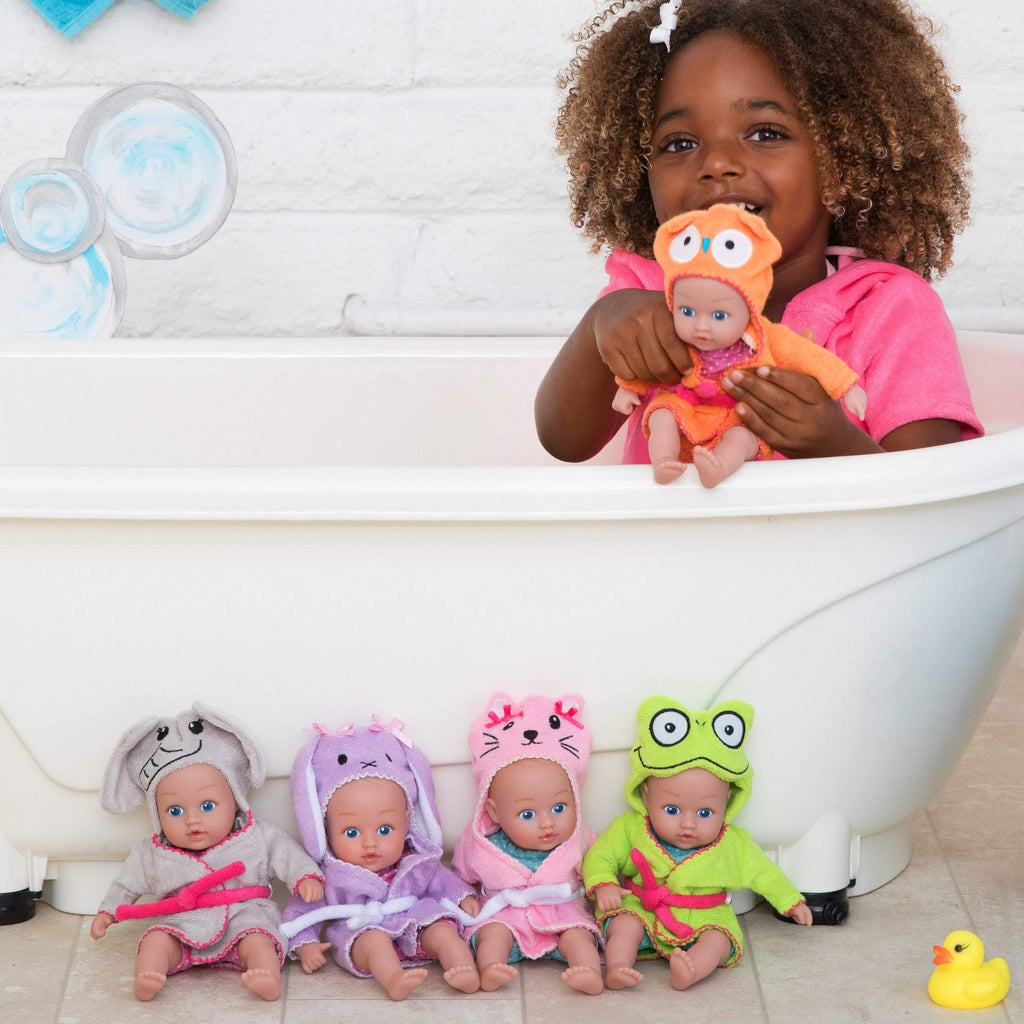 "Owl" BathTime Baby Tot - 8.5 inch Sweet ADORAble faces, For Ages 1+
