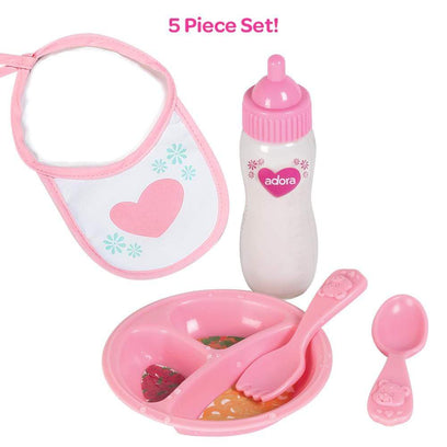 Adora Baby Doll Accesorries - 5 piece Magic Feeding Set