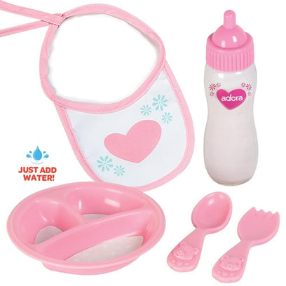 Adora Baby Doll Accesorries - 5 piece Magic Feeding Set