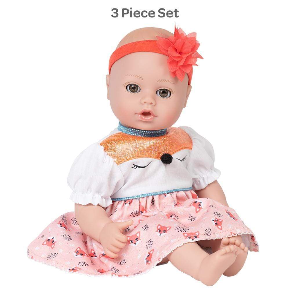 Adora Baby Doll for 1 year olds - PlayTime Baby Whimsy Fox, 13 inches