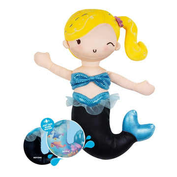 Adora Color-changing Soft Plush Mermaid Doll Coral, 10 inches