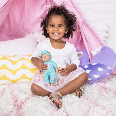 Adora Mini Baby Doll with a Baby Wolf Stuffed Animal - Be Bright Tots