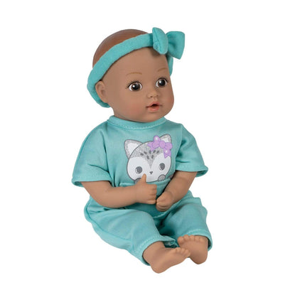 Adora Mini Baby Doll with a Baby Wolf Stuffed Animal - Be Bright Tots