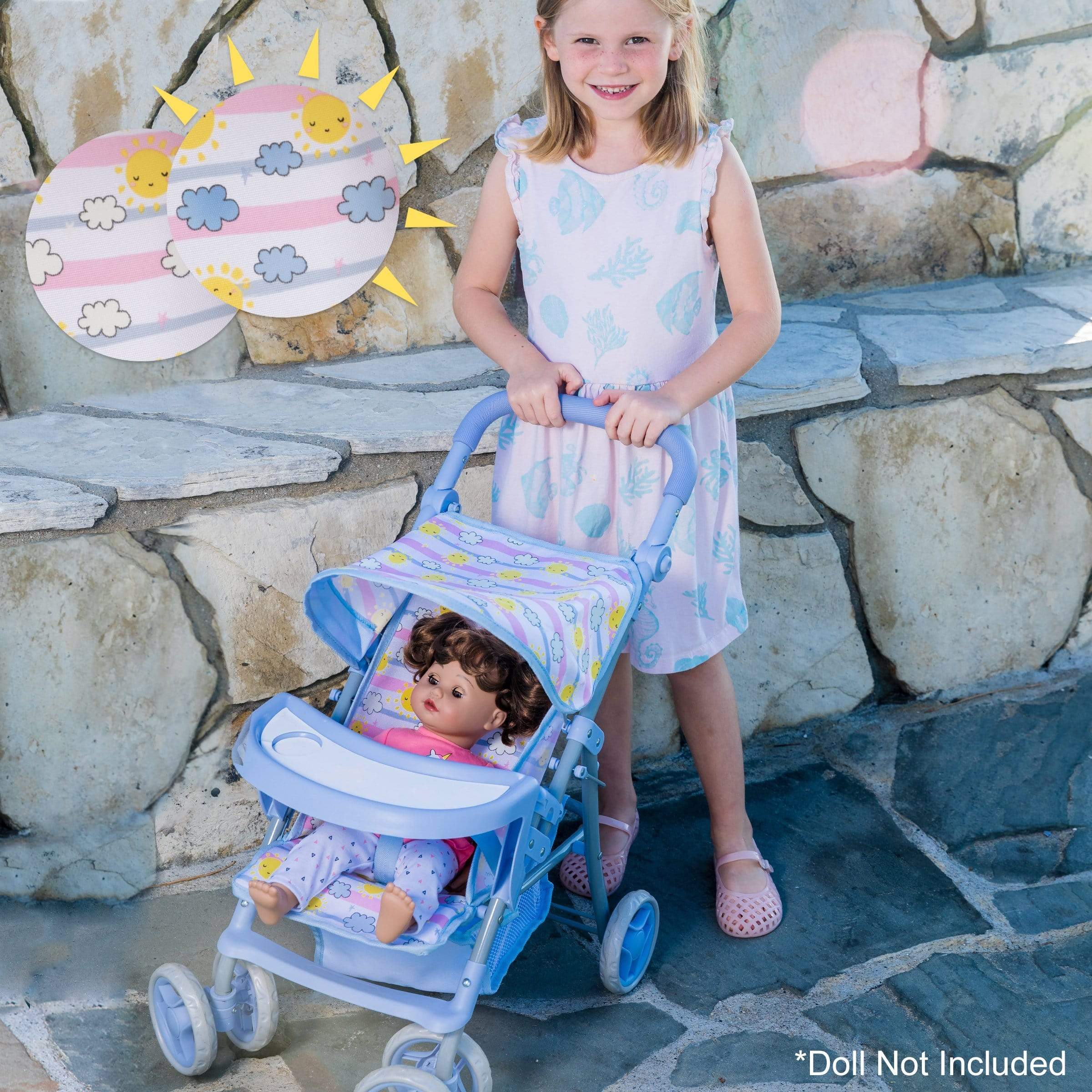 Adora Baby Doll Stroller - Sunny Days Snack N Go Stroller