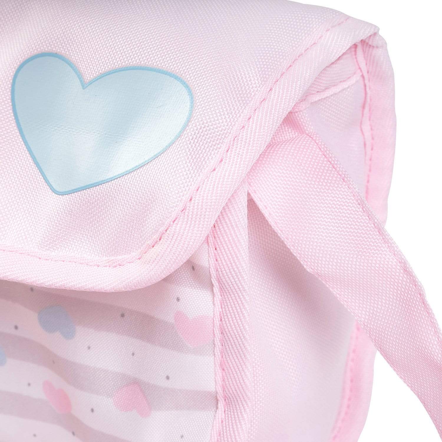 Adora Doll Diaper Bag in Classic Pastel Pink Print, with 2 diapers