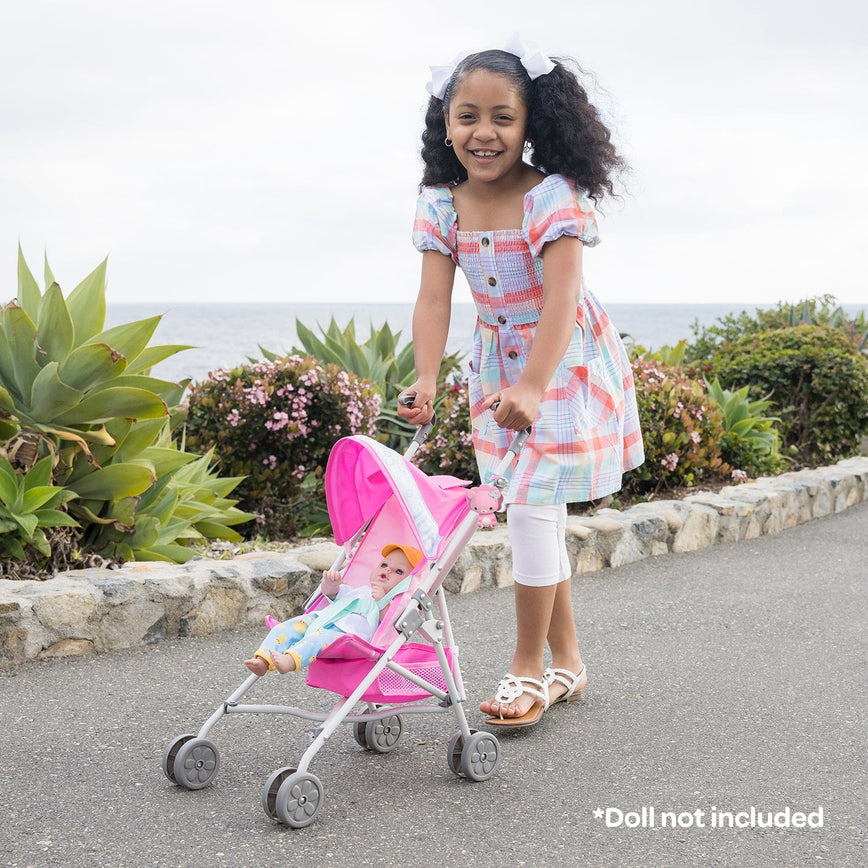 Be Bright Lion Medium Shade Stroller with Clip-On Lion Toy