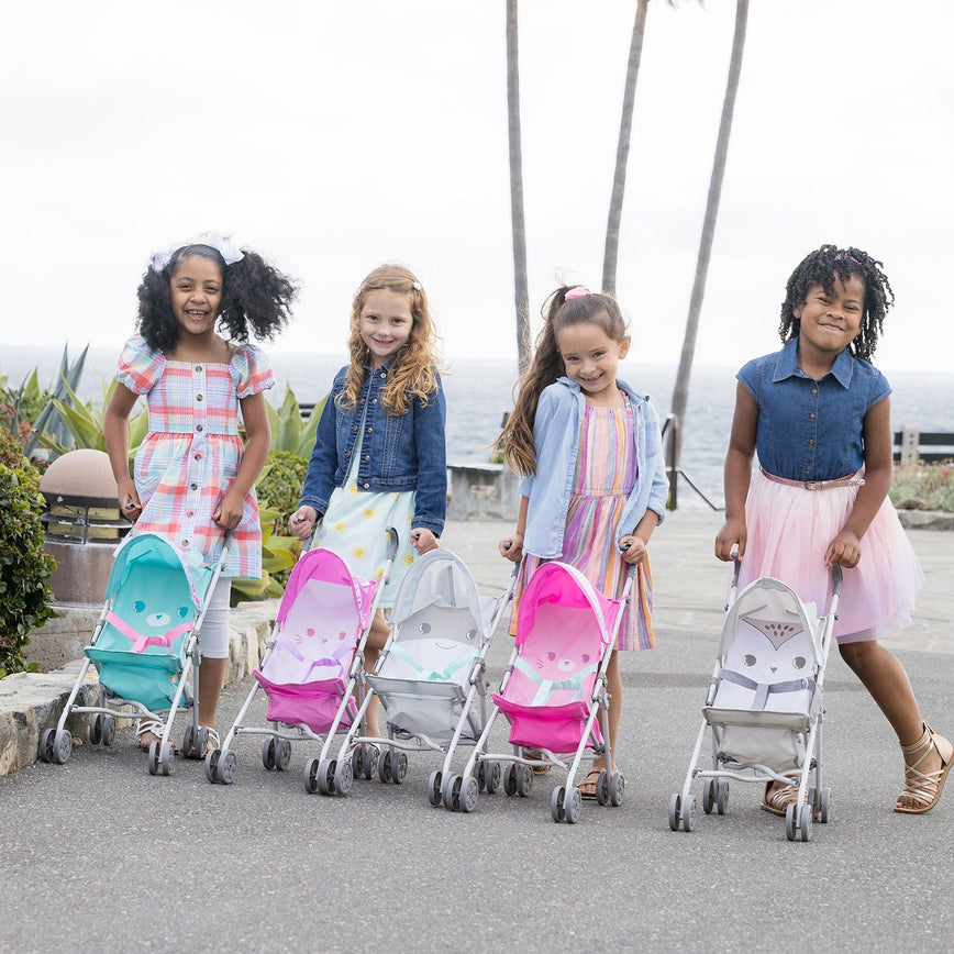 Be Bright Lion Medium Shade Stroller with Clip-On Lion Toy