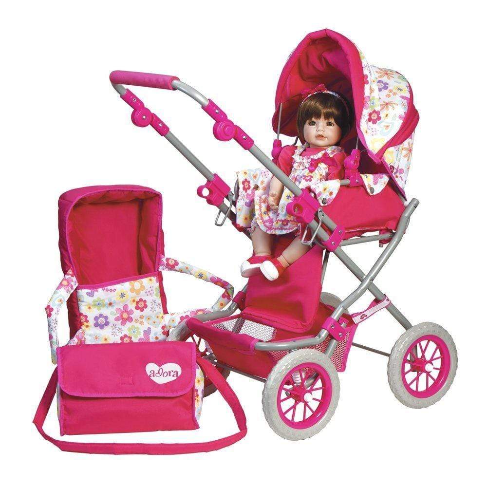 Adora Baby Doll Deluxe Stroller, Fits 20 inch Toddlers and Baby Dolls