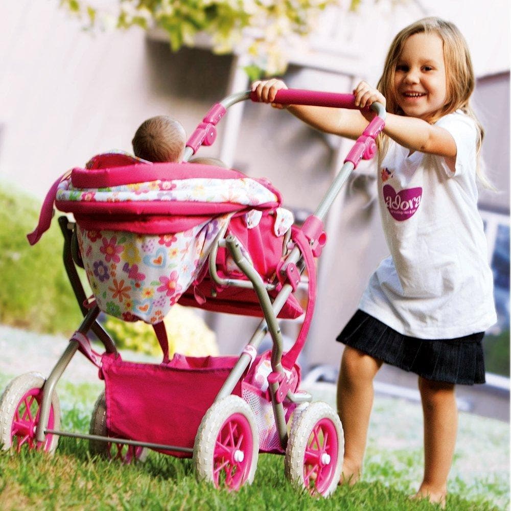 Adora Baby Doll Deluxe Stroller, Fits 20 inch Toddlers and Baby Dolls
