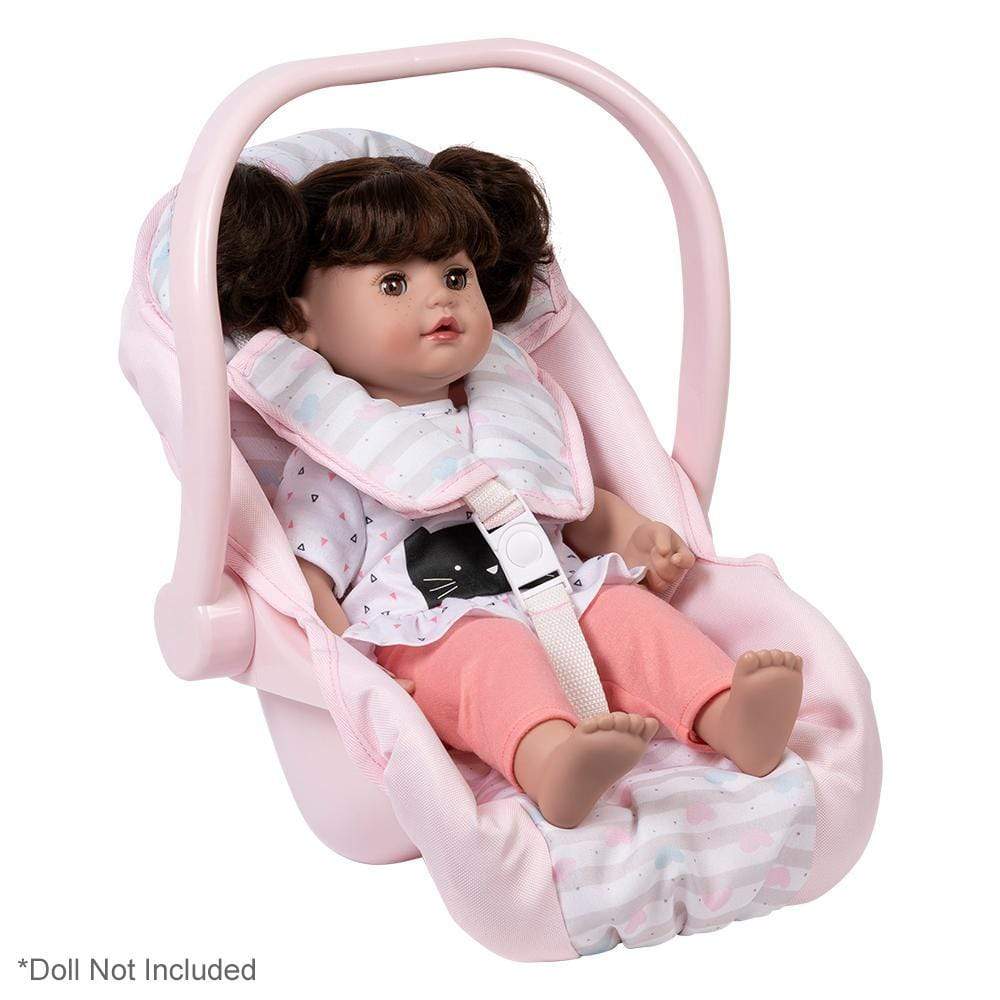 Adora Baby Doll Accessories - Pastel Pink Doll Car Seat Carrier