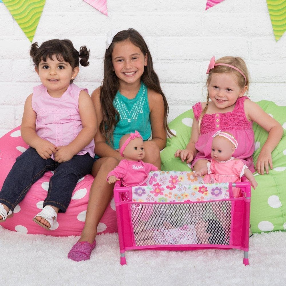 Adora Baby Doll Playpen Bed - Baby Doll Crib - Fits 13-20" Baby Dolls