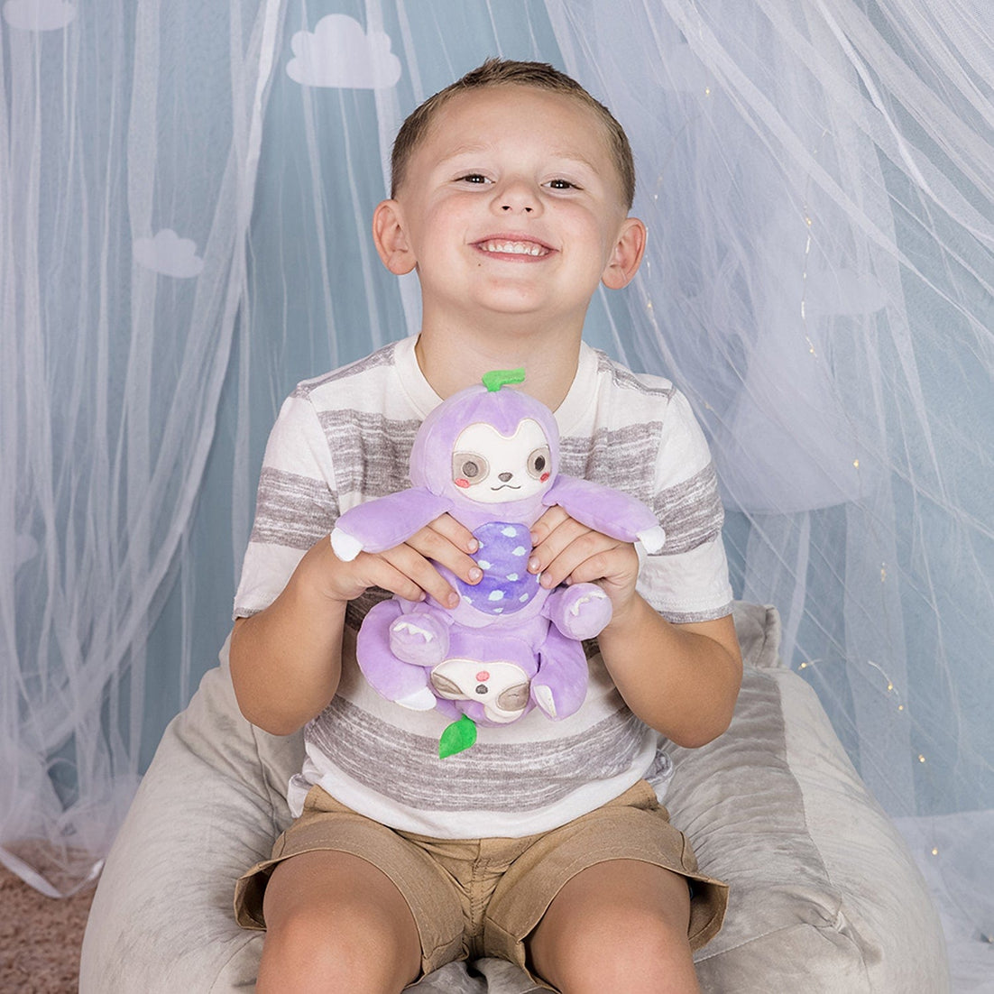 Adora Squishy Snuggle & Glow Reversible Plushie Sloth Pet