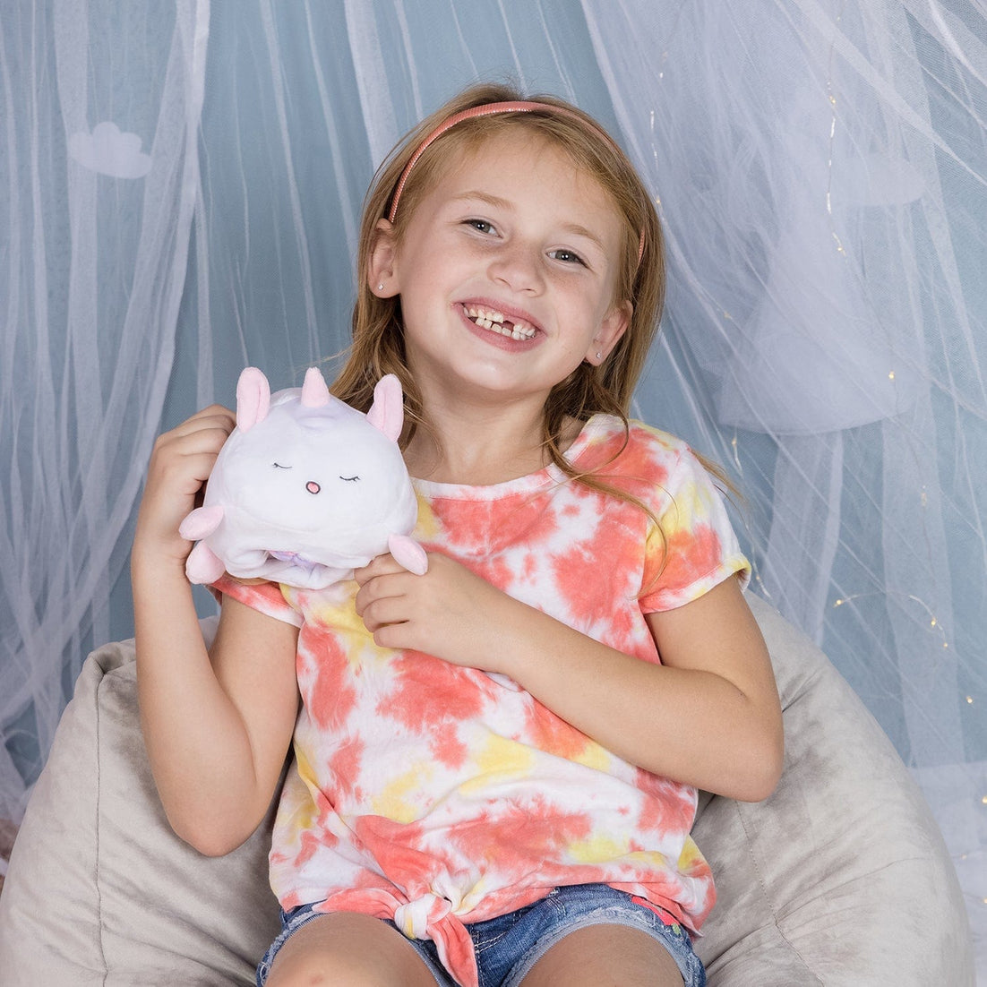 Adora Squishy Snuggle & Glow Reversible Plushie Unicorn Pet