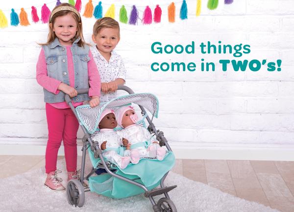 Introducing our Zig Zag Twin Jogger Stroller for Dolls! - Adora.com