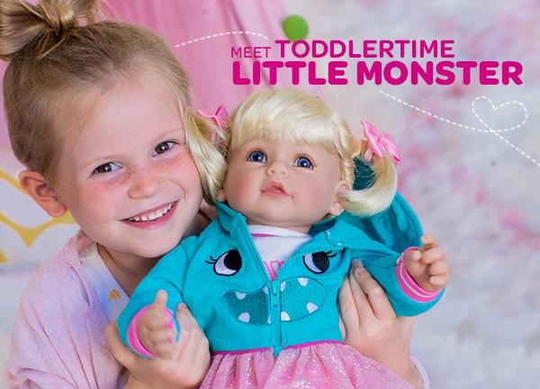 Meet ToddlerTime Doll, Little Monster - Realistic Baby Doll by Adora