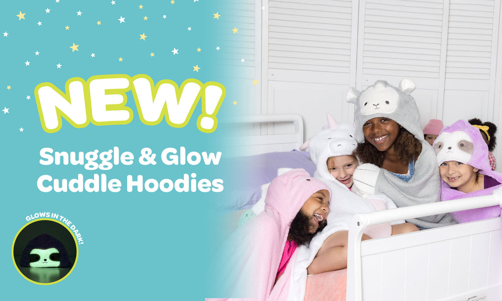 New! 4 Glow-In-The-Dark Snuggle & Glow Cuddle Hoodies! 