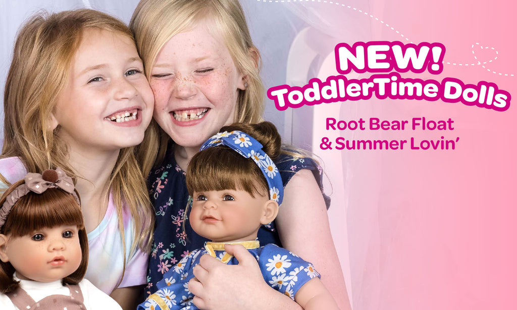 Meet ToddlerTime Doll Root Bear Float & Summer Lovin'