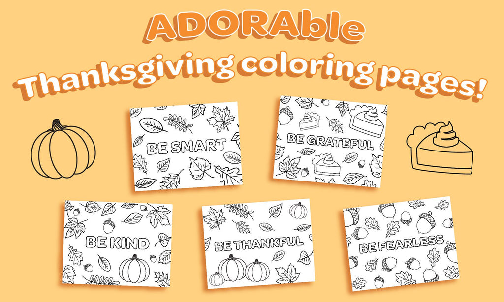 ADORAble Thanksgiving Coloring Pages!