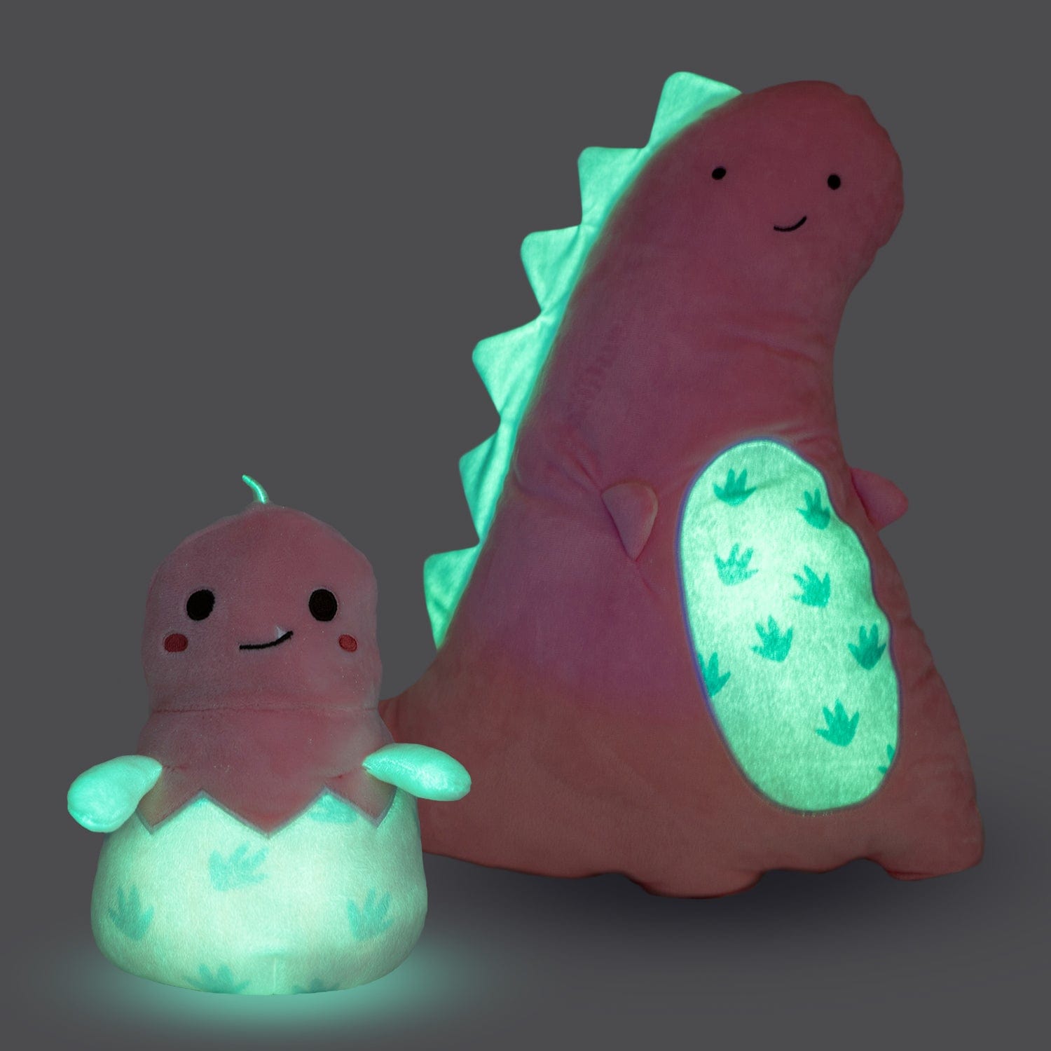 Adora Snuggle Glow Dinosaur Bundle 2 piece plush toy set