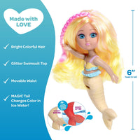 Adora Water Wonder Color-Changing Mermaid Doll - Sandy