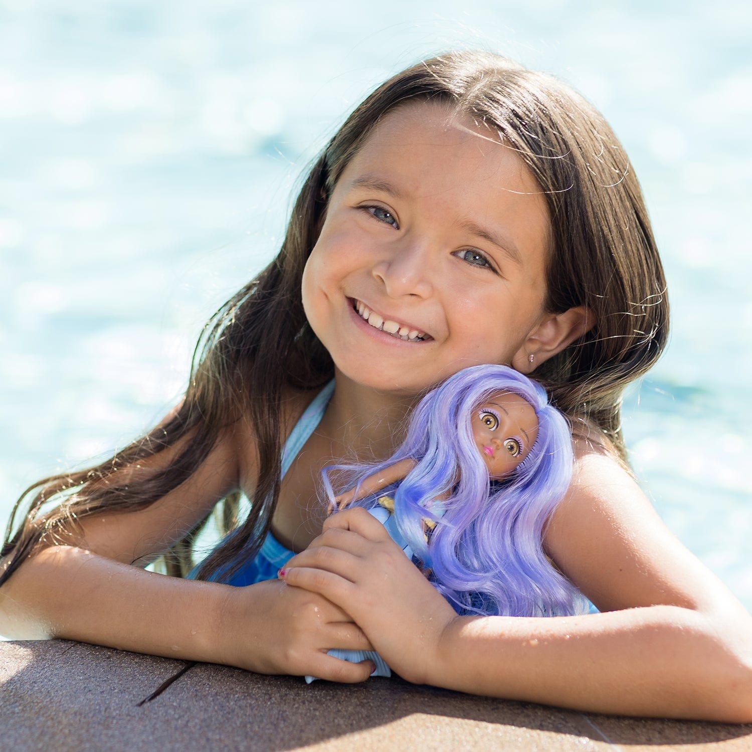  Barbie Dreamtopia Mermaid Doll (Purple Hair) With Blue