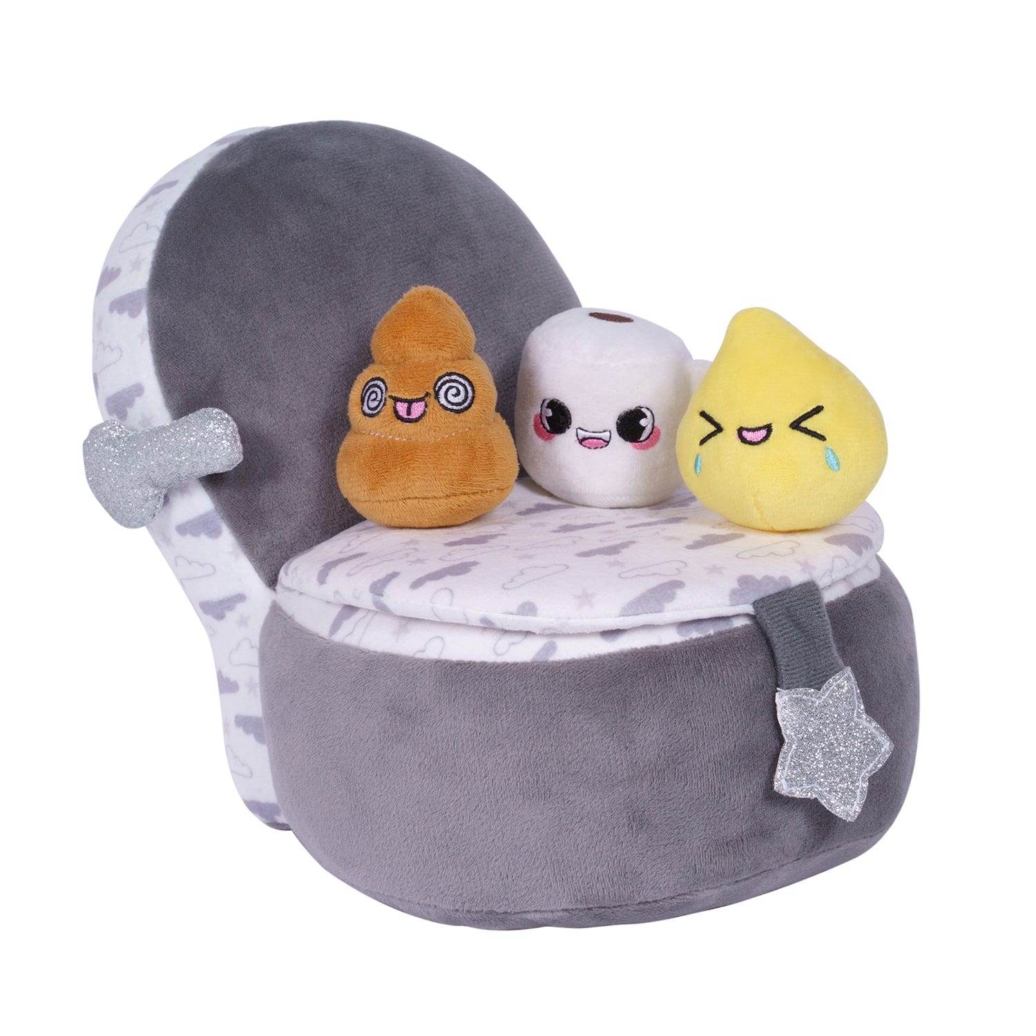 4-Piece Potty Training Educational Plush Set!