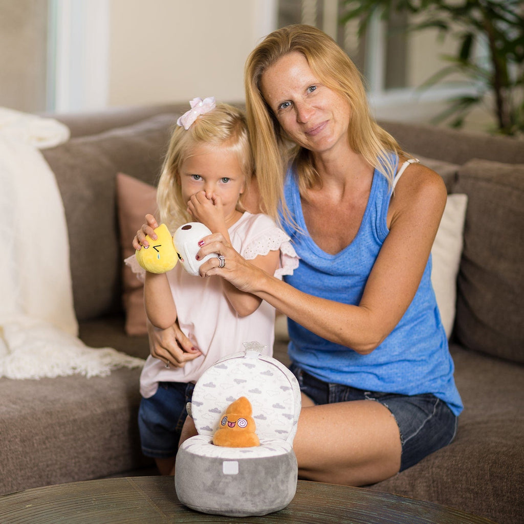 4-Piece Potty Training Educational Plush Set!