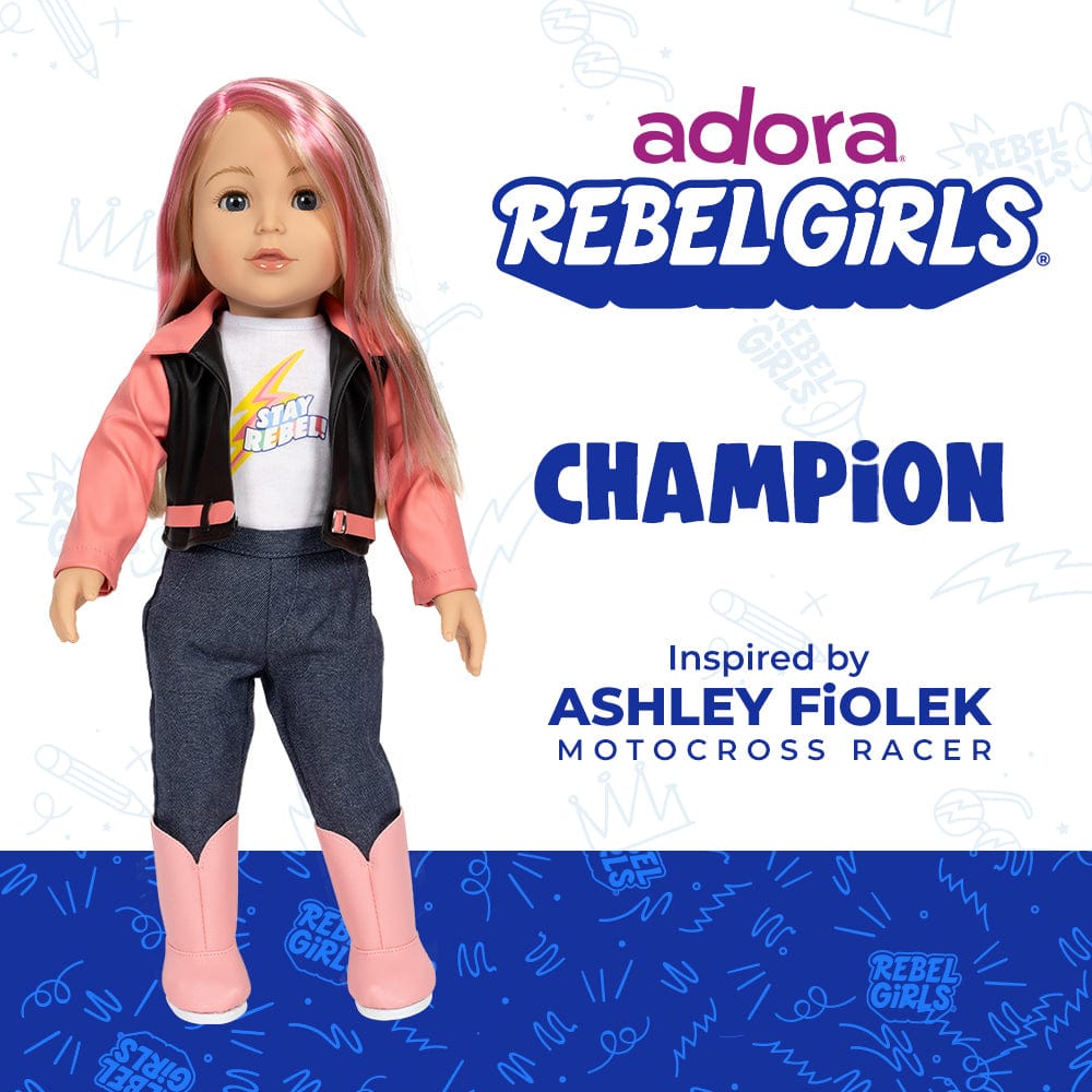 Adora 18" Rebel Girls Doll Champion, inspired by Motocross Champion Ashley Fiolek