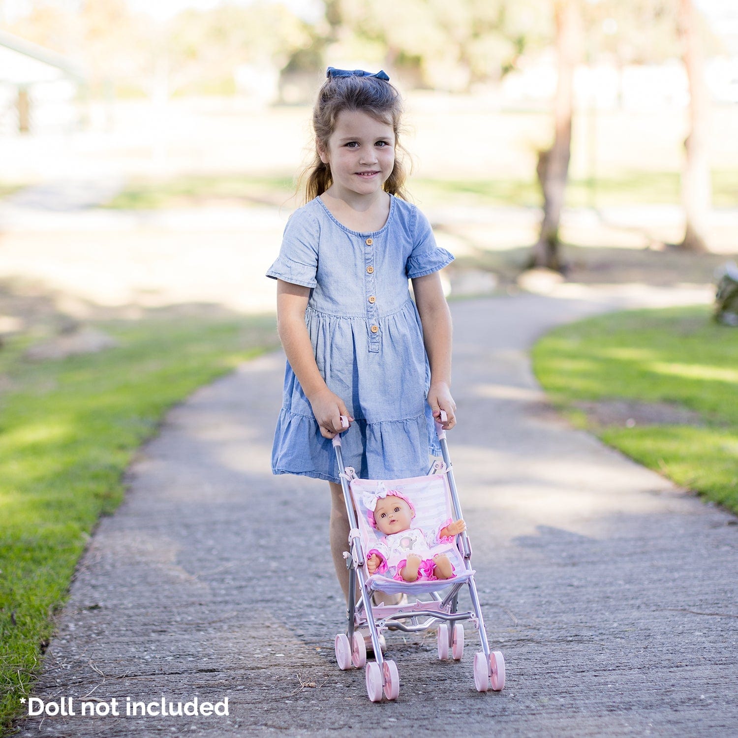 Mini Umbrella Baby Doll Stroller - Classic Pastel Pink