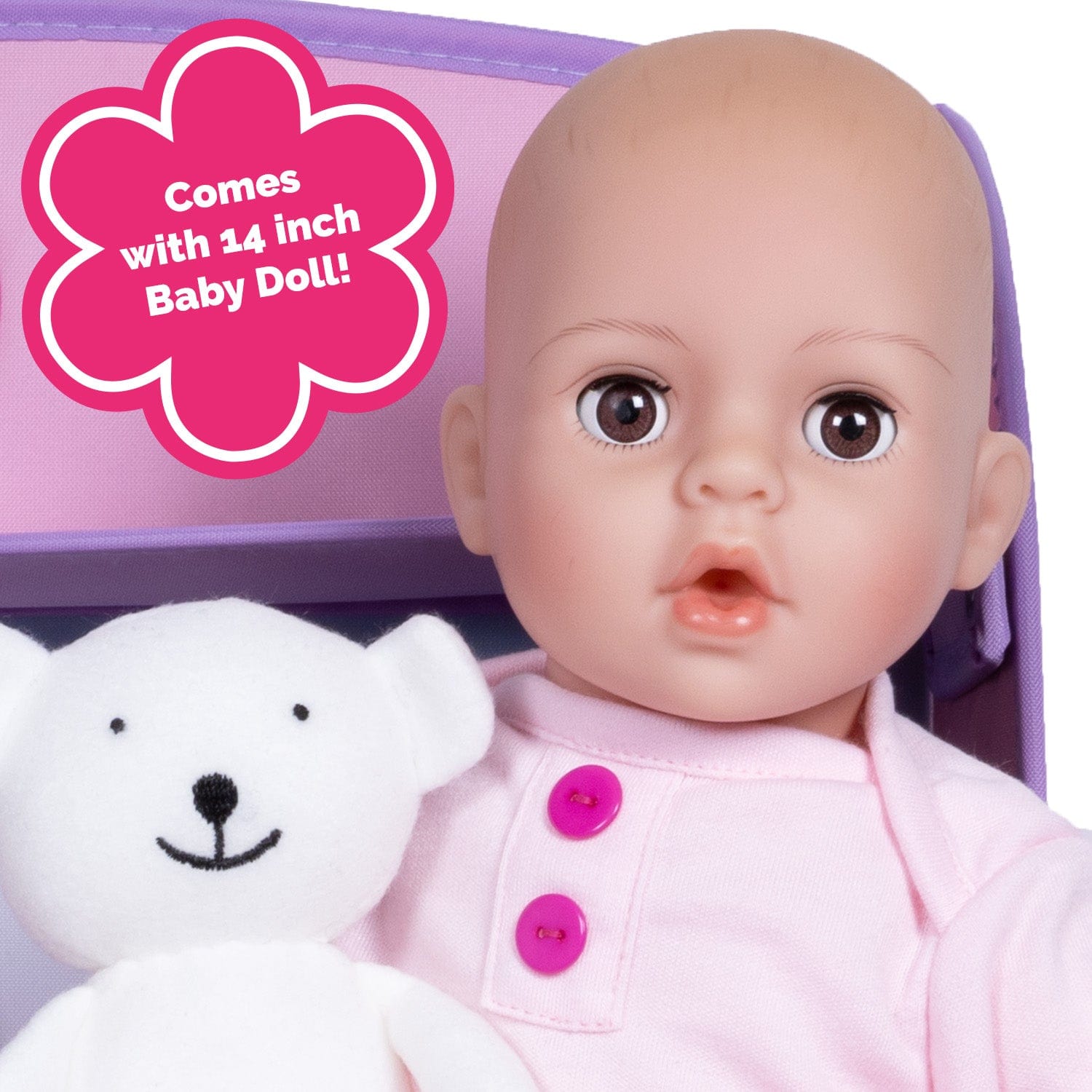 Adora Perfectly Pink Baby Doll, Changing Table & Accessories Set