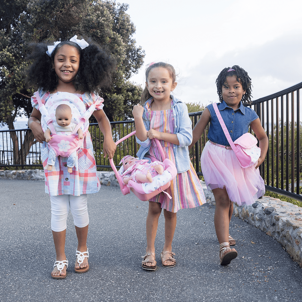 Adora Pink Blooms Baby Carrier Snuggle, fits up to 20" dolls