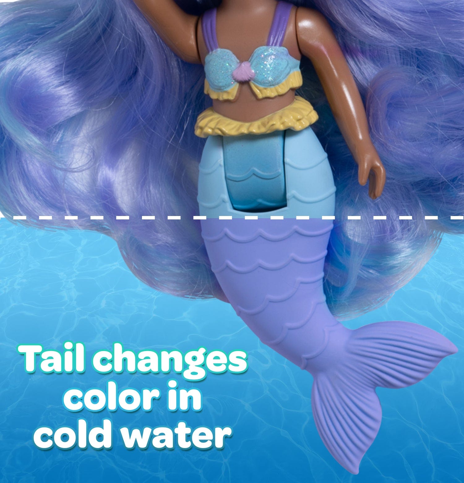 Mermaid toy tail changes deals colour