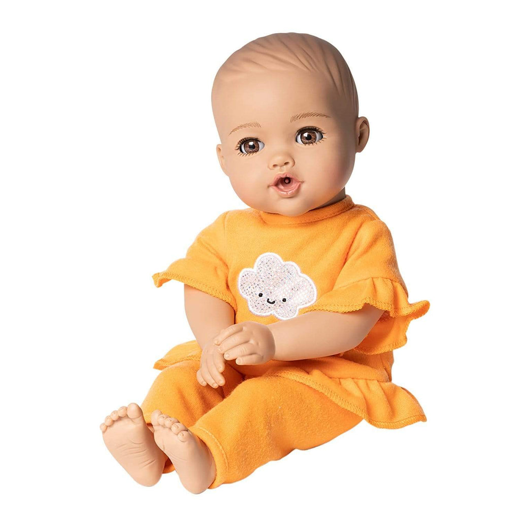 Adora Realistic Baby Doll for Kids- NurtureTime Baby Sweet Orange Brown Eyes