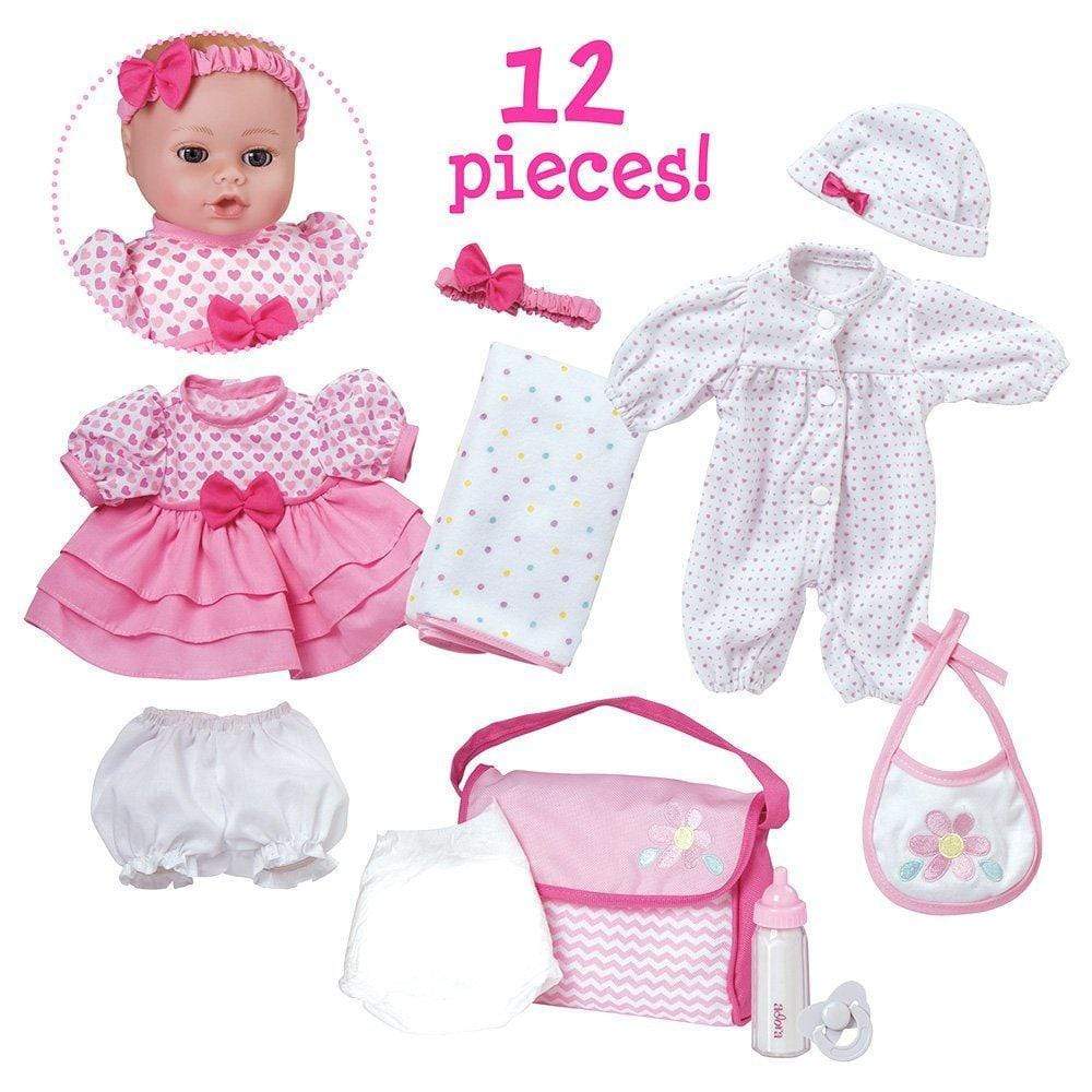 Adora Playtime Baby Doll, 13" Washable Soft Baby Doll Gift Set, Ages 3+