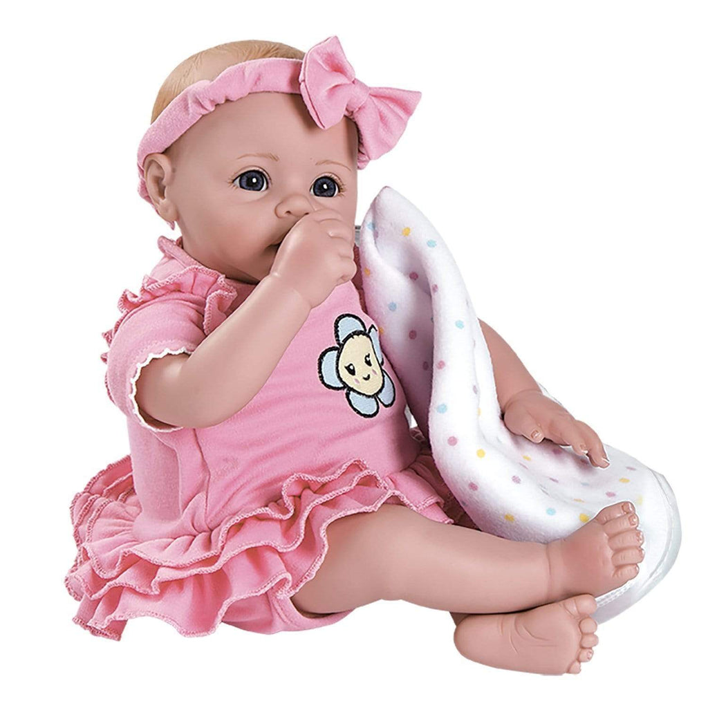 Adora BabyTime Doll, Realistic & Lifelike 16" Baby Doll Pink