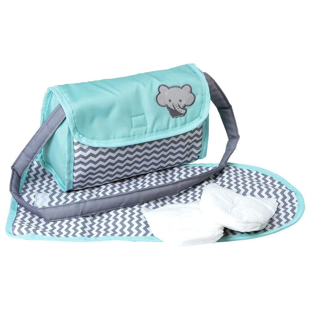 Adora Bab Doll Diaper Bag in Gender Neutral Zig Zag Design