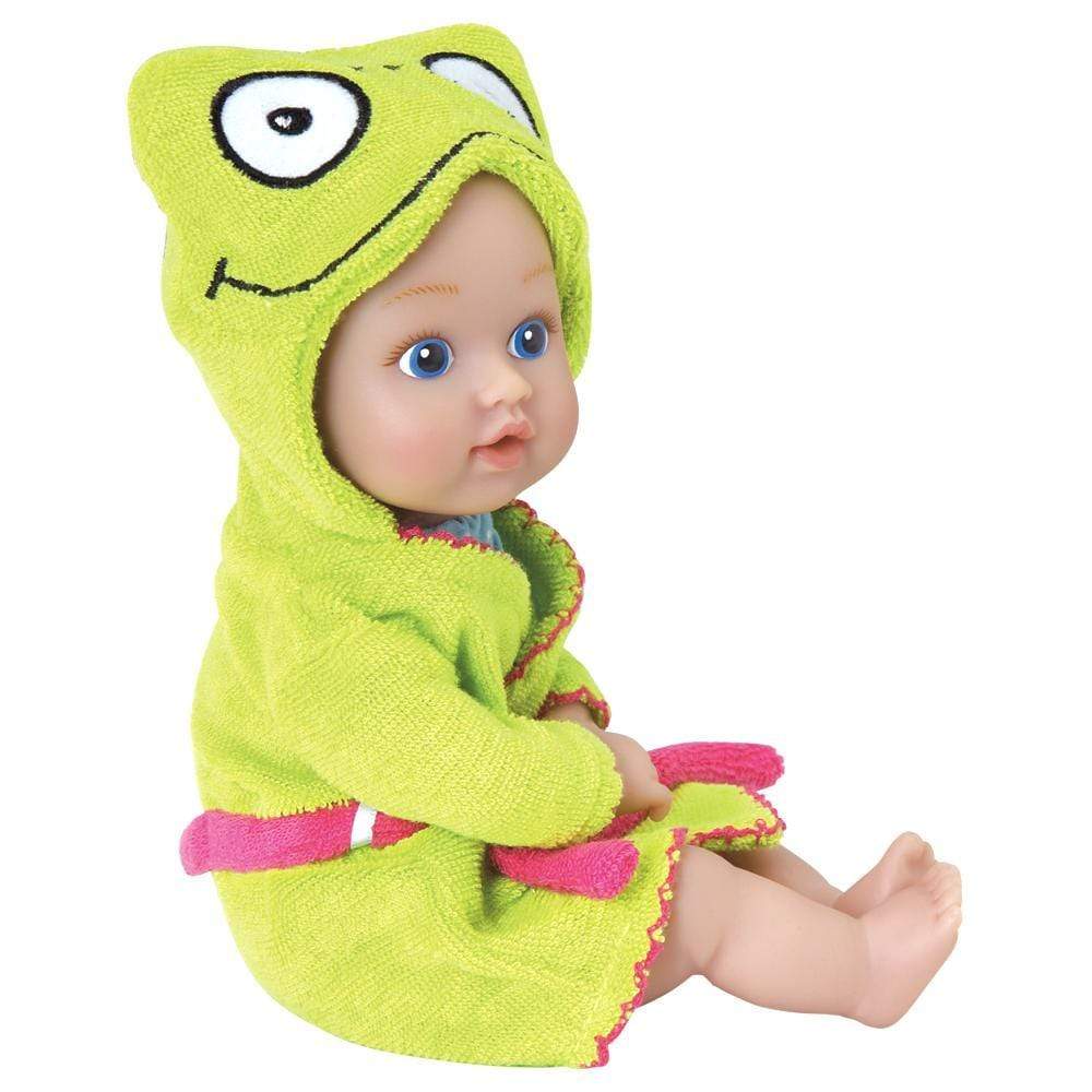 Adora 8.5" Bathtime Baby Tot Frog - Washable, Soft & Cuddly Baby Doll for Ages 1+
