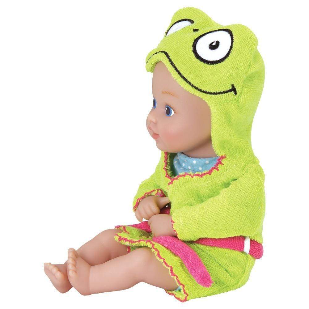 Adora 8.5" Bathtime Baby Tot Frog - Washable, Soft & Cuddly Baby Doll for Ages 1+