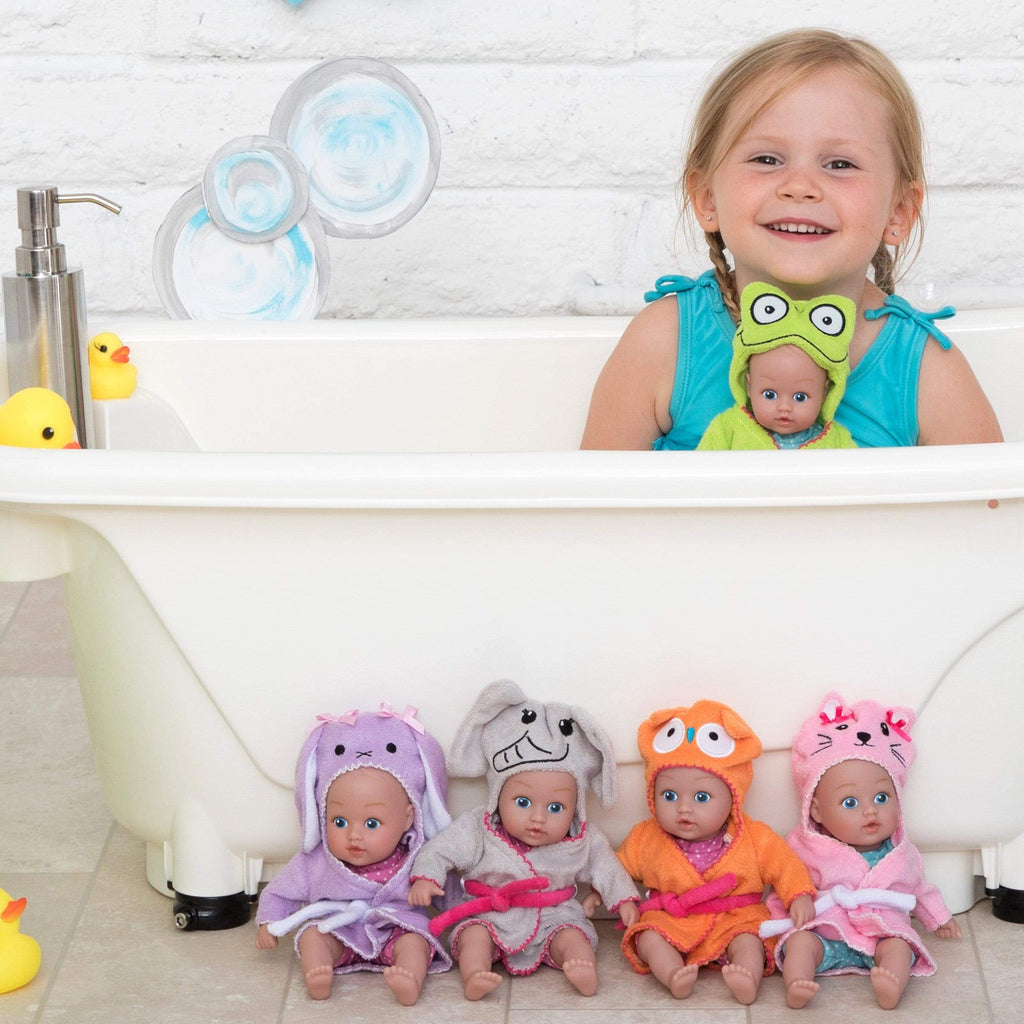 "Frog" BathTime Baby Tot - 8.5 inch, Sweet ADORAble face | Adora