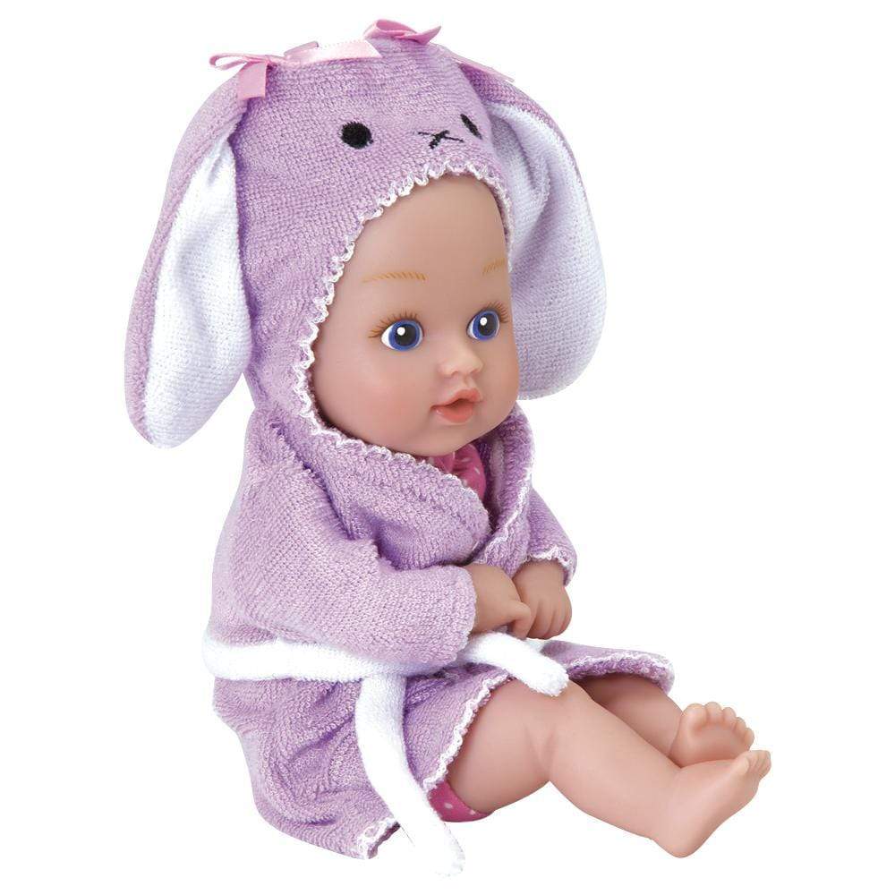 Adora 8.5" Bathtime Baby Tot Bunny - Washable, Soft & Cuddly Baby Doll for Ages 1+