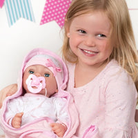 Little Girl Pretend Playing as Mommy to this cute Adoption Baby Doll