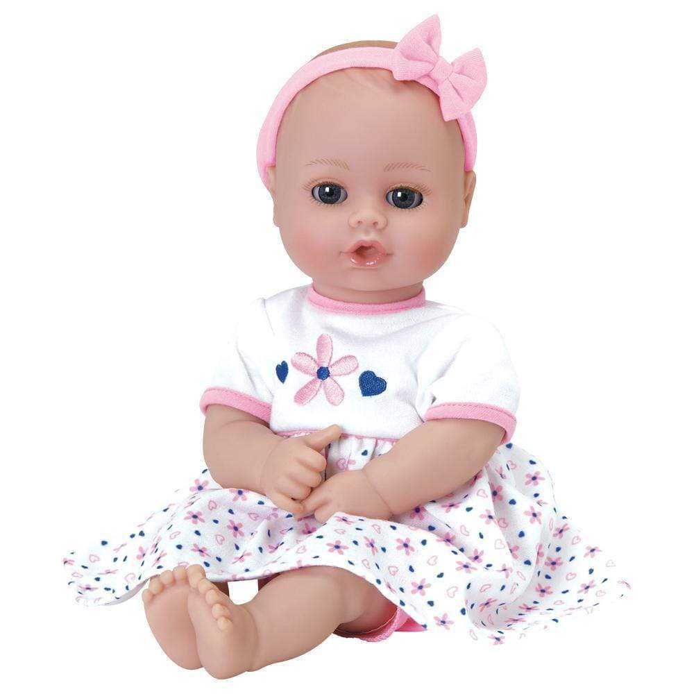 Adora 13" Washable Soft Baby Doll for Toddlers - Playtime Baby Petal Pink, Ages 1+