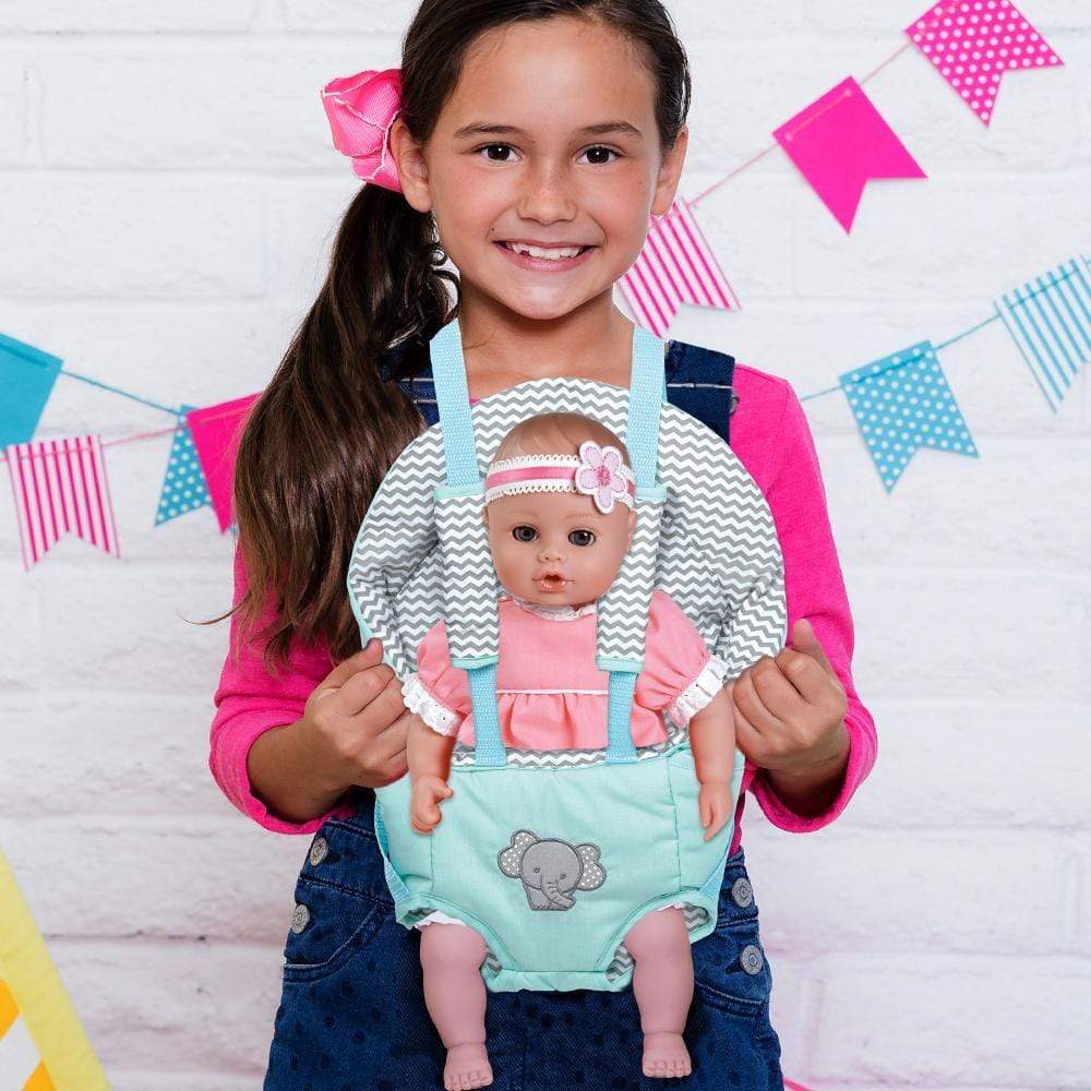 Zig Zag Baby Doll Carrier - Machine Washable - Fits 13-20" Baby Doll