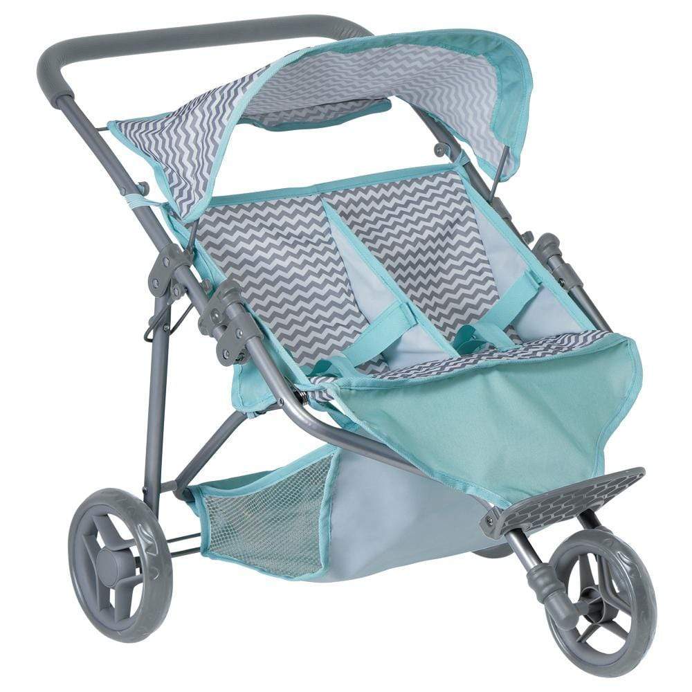 Baby Doll Stroller - Zig Zag Twin Jogger Stroller | Adora