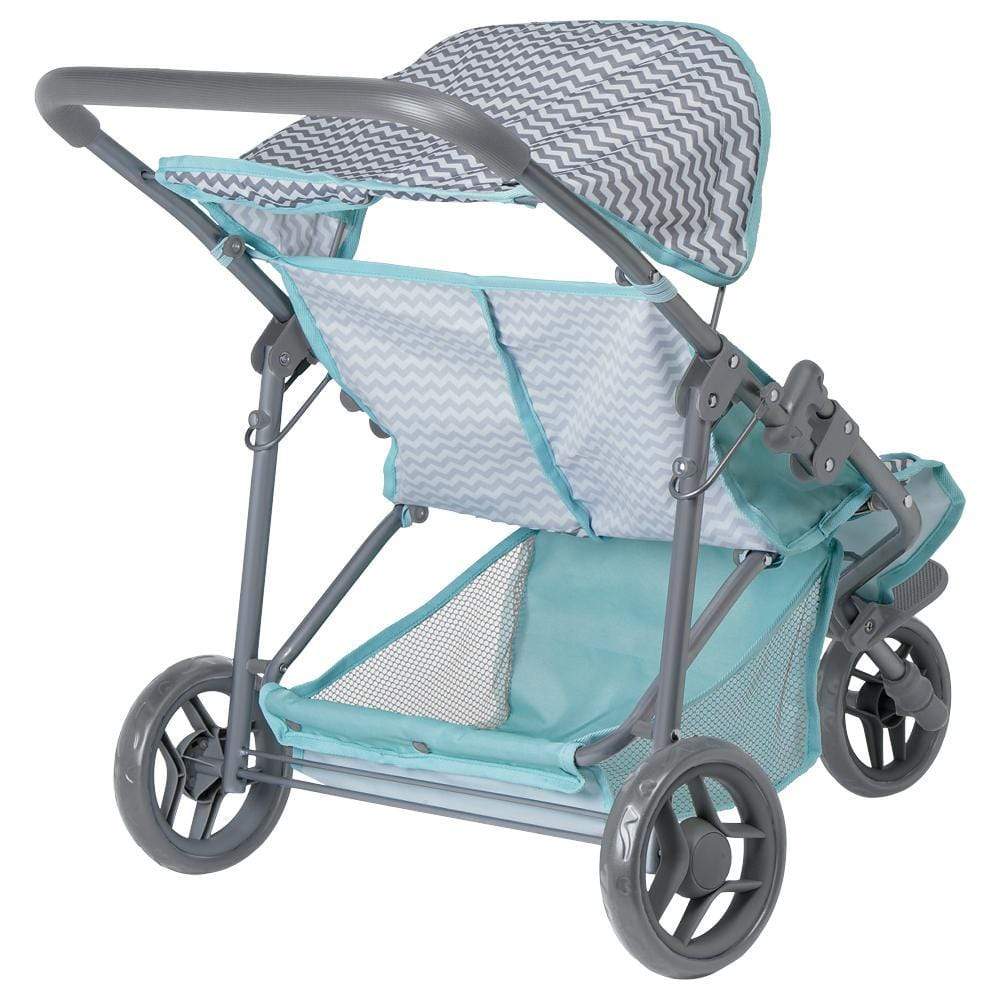 Baby Doll Stroller - Zig Zag Twin Jogger Stroller | Adora