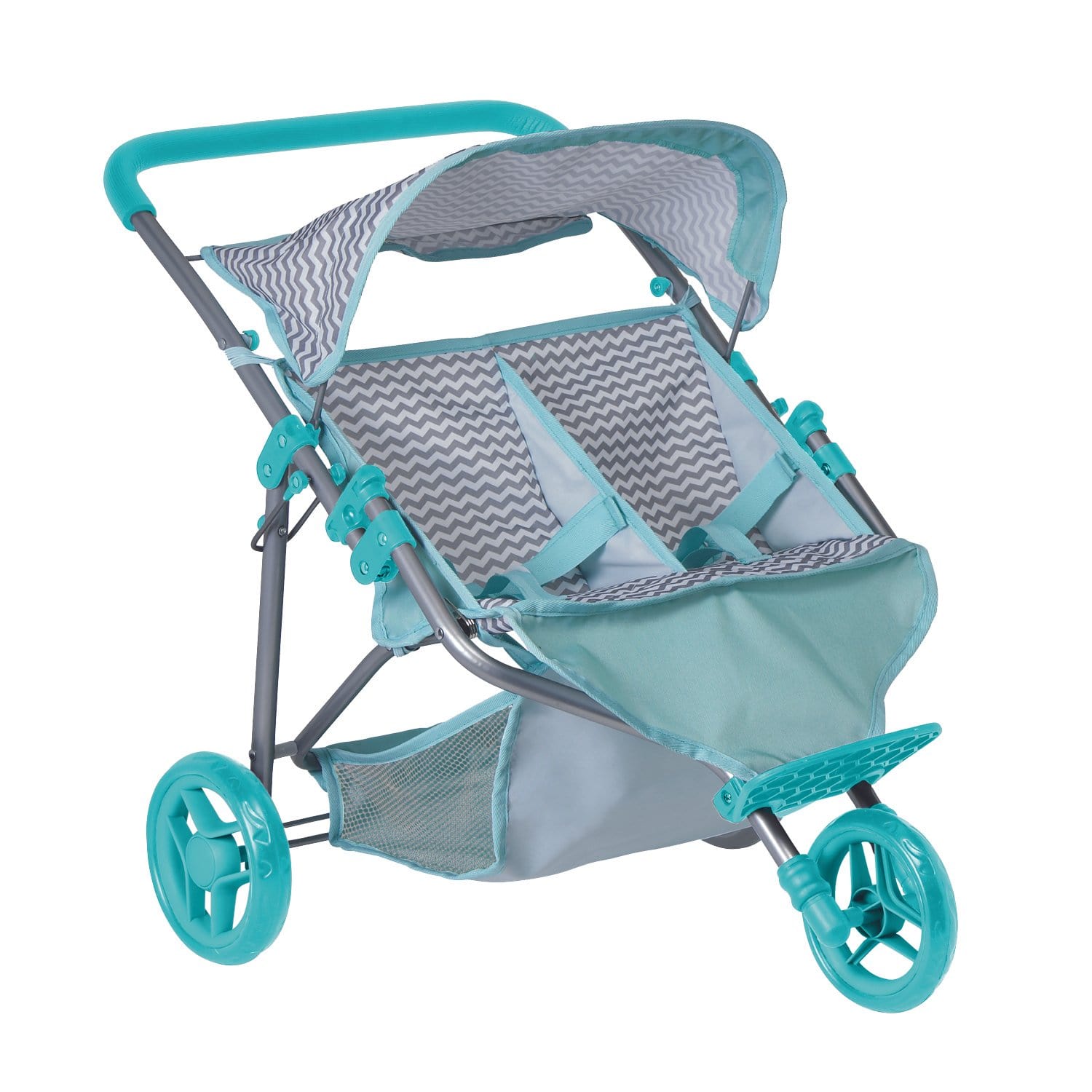 double stroller adjustable handle Adora Twin Jogger Baby Doll Stroller