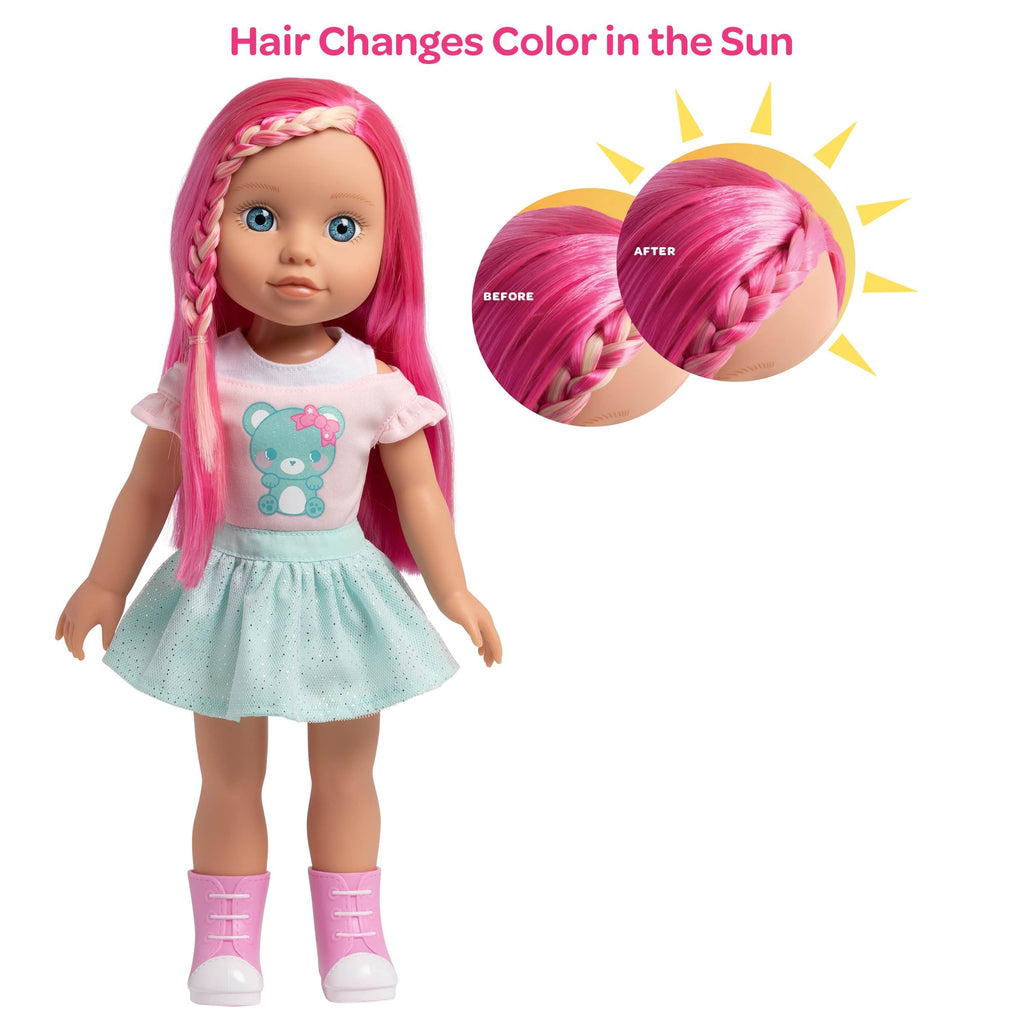 Adora 14" Doll-Be Bright Doll Honey Bear,Hair Color Changes in the Sun