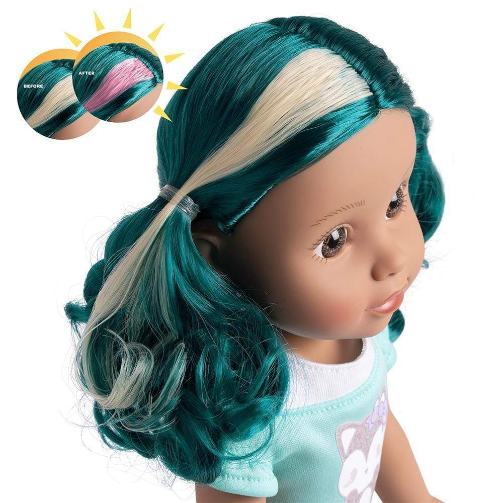 Adora 14" Doll-Be Bright Doll Alma Wolf, Hair Color Changes in the Sun